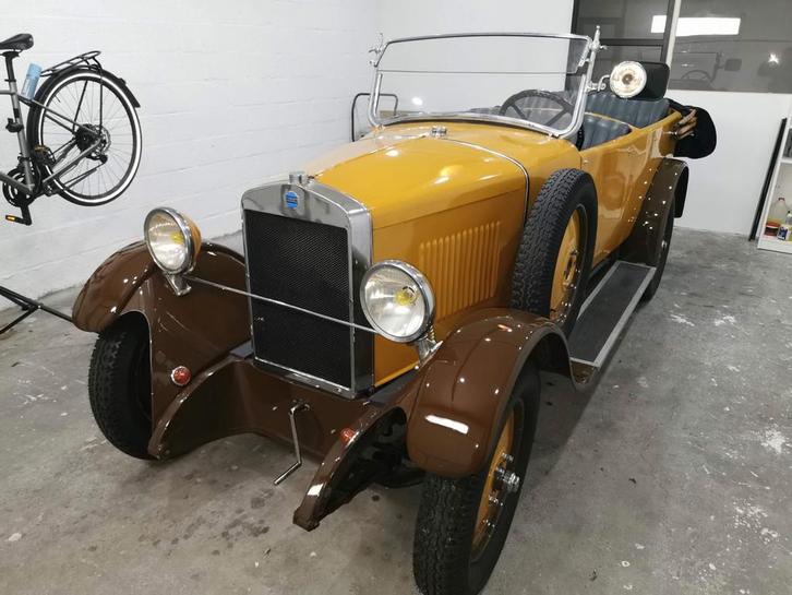 Donnet Zedel Type G Cabriolet 1928 — État exceptionnel —, Autos, Oldtimers & Ancêtres, Particulier, Cabriolet, Brun, Brun, Enlèvement ou Envoi