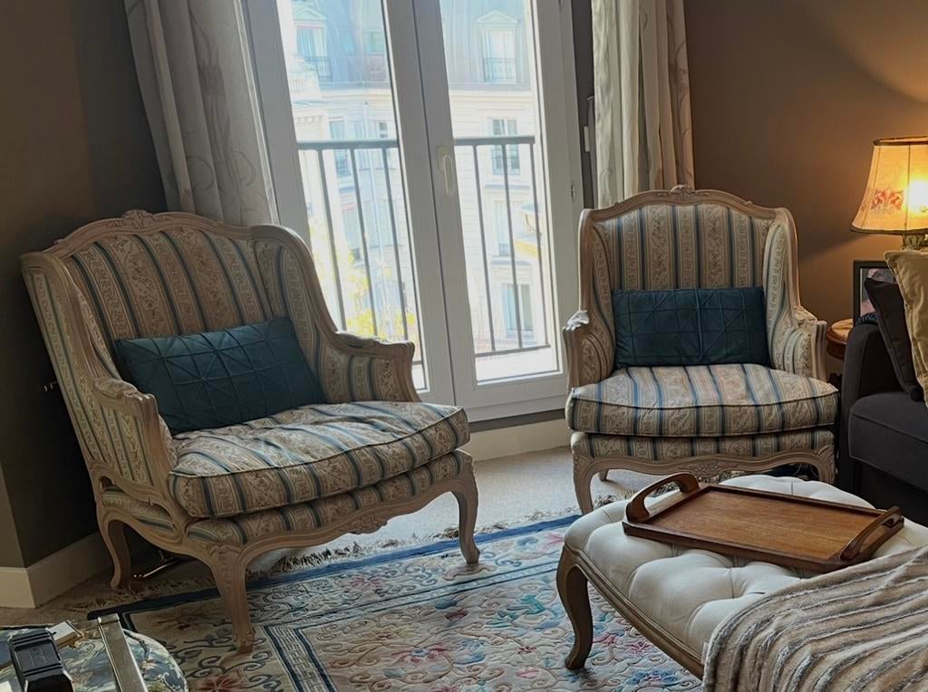 2 fauteuils, Huis en Inrichting, Fauteuils, Ophalen, Zo goed als nieuw, Stof