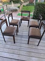 5 houten stoelen gratis, Huis en Inrichting, Stoelen, Ophalen, Gebruikt, Bruin