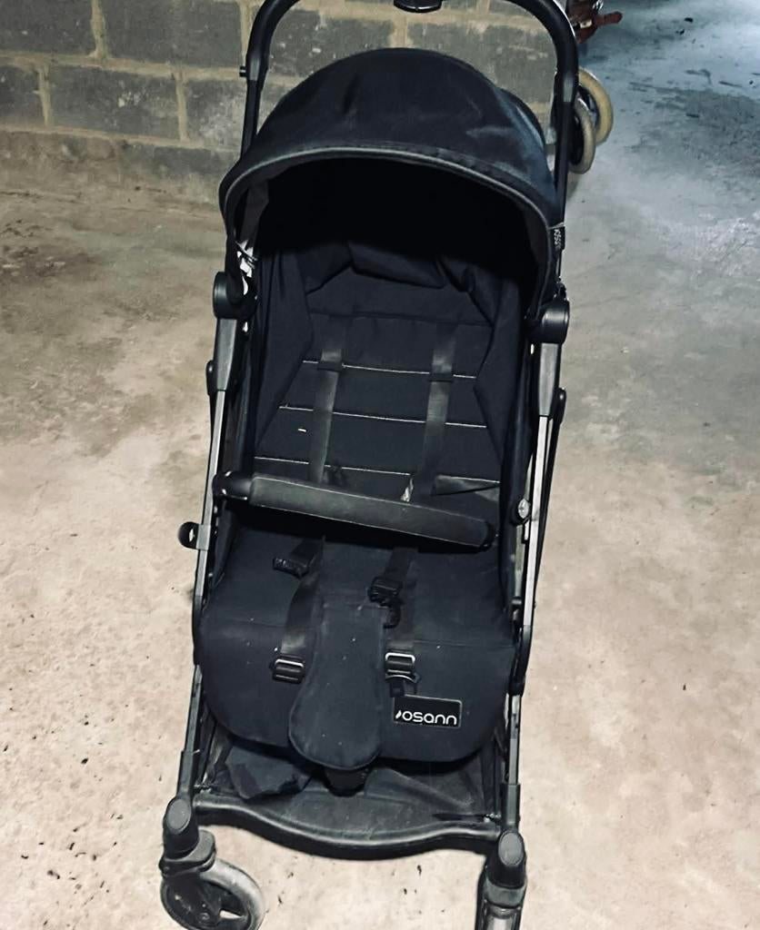 Handige Osann Buggy / Kinderwagen - Zwart, Kinderen en Baby's, Buggy's, Zo goed als nieuw, Zonnekap, Ophalen