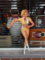 Ancienne publicité Veedol Pin Up, Collections, Enlèvement, Utilisé, Panneau publicitaire