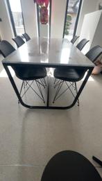 Strakke Marmer tafel, Huis en Inrichting, Tafels | Eettafels, Ophalen, Zo goed als nieuw