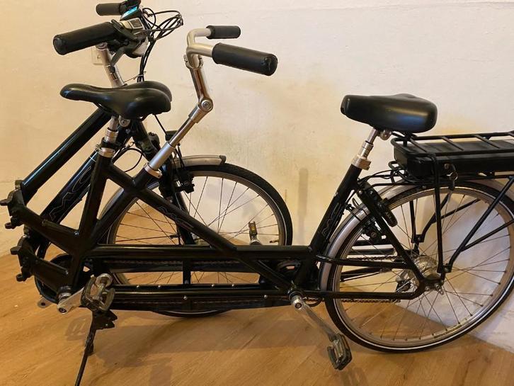 Elektrisch Tandem Multicycle Met vouwbaar en met vrijloop., Fietsen en Brommers, Fietsen | Tandems, Gebruikt, Opvouwbaar, Vering