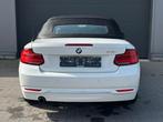 BMW 218I cabrio automaat, Auto's, 4 zetels, Wit, Leder, 3 cilinders