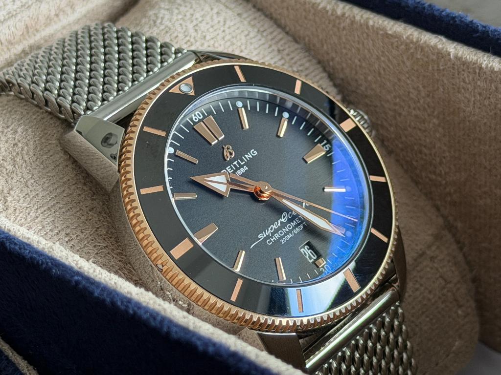 BREITLING SUPEROCEAN HERITAGE B20 AUTOMATIC 44MM, Bijoux, Sacs & Beauté, Montres | Hommes, Comme neuf, Montre-bracelet, Breitling