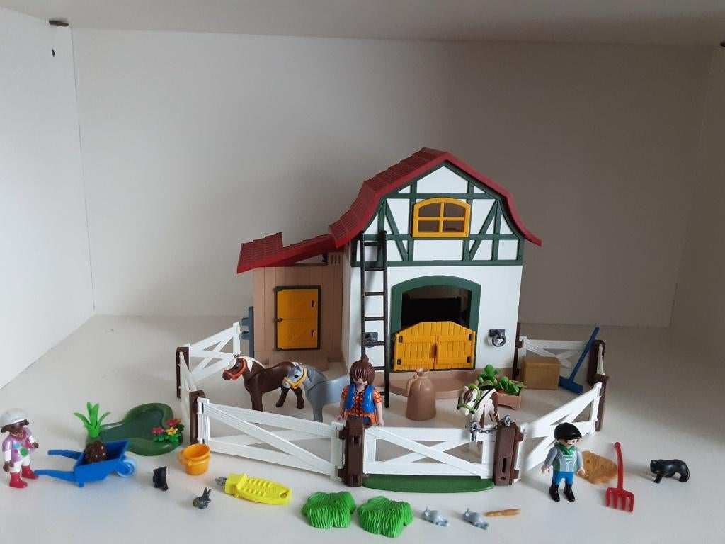 PLaymobil super ponypakket - 3 sets, Ophalen of Verzenden, Zo goed als nieuw, Complete set