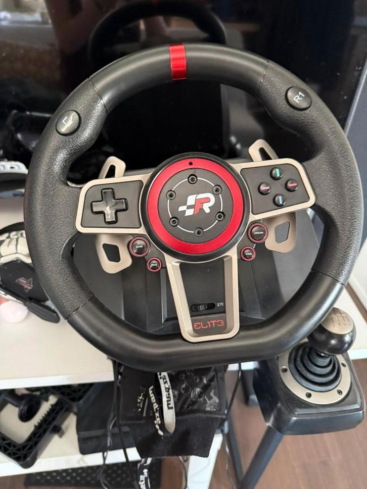 FR Tec Elite 3 racestuur, Games en Spelcomputers, Spelcomputers | Sony Consoles | Accessoires, Zo goed als nieuw, PlayStation 4