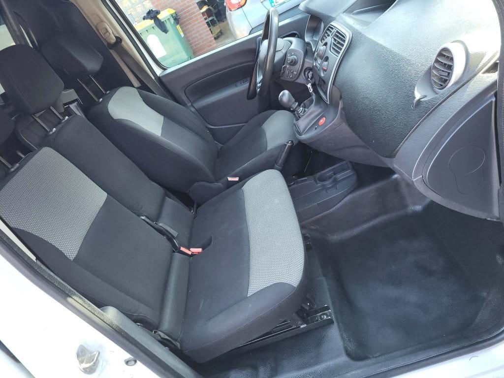 Renault Kangoo 1.2TCe 3-zit ~ btw ~ full historiek, Voorwielaandrijving, Stof, Renault, Wit