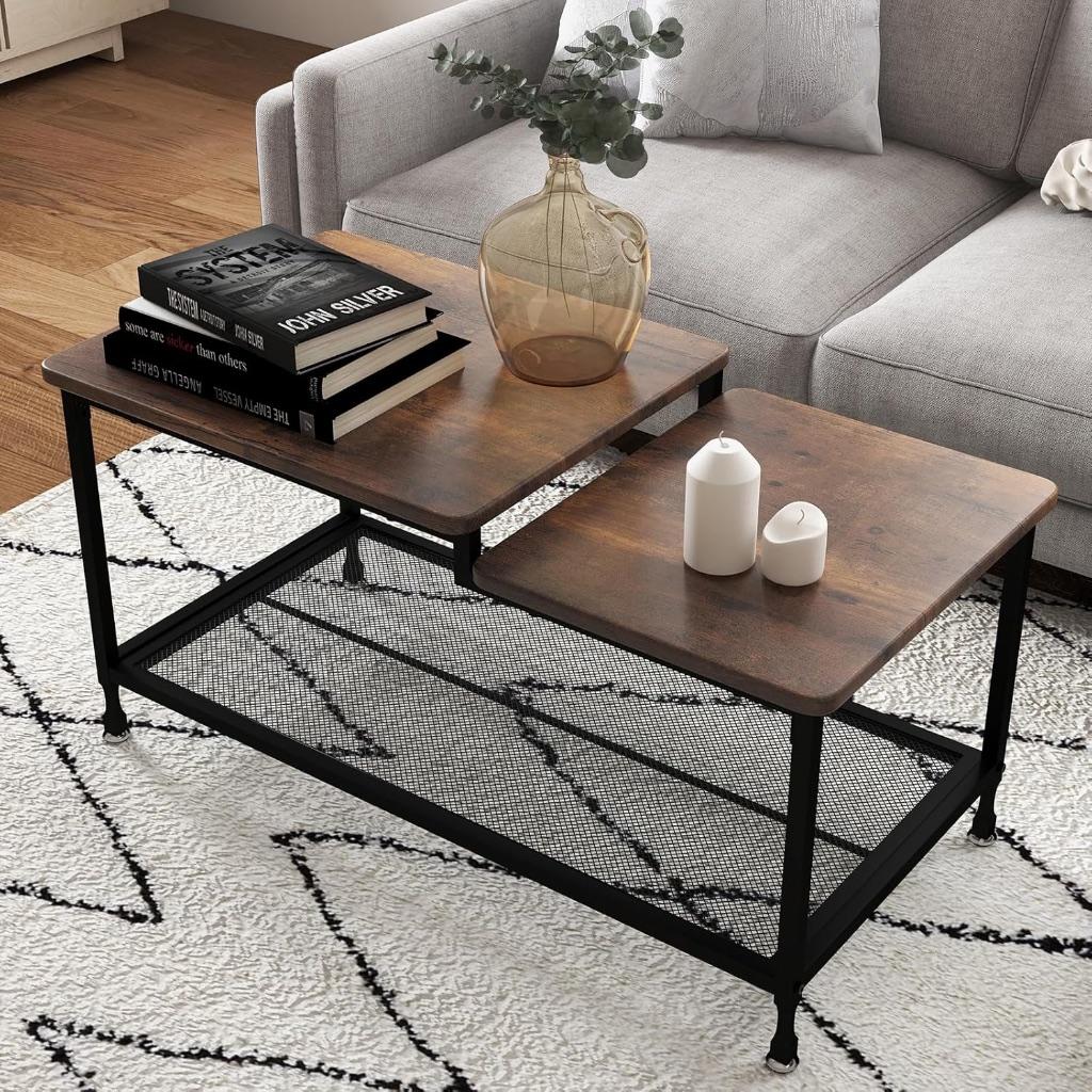 Salontafel met Opbergrek, Ophalen