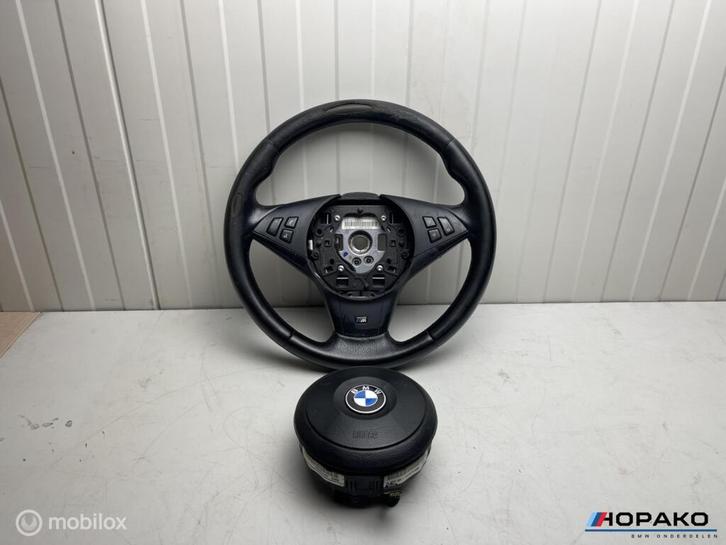 M Sportstuur leder BMW E60 E61 (draaisleutel variant), Autos : Pièces & Accessoires, Commande, Utilisé, Enlèvement ou Envoi
