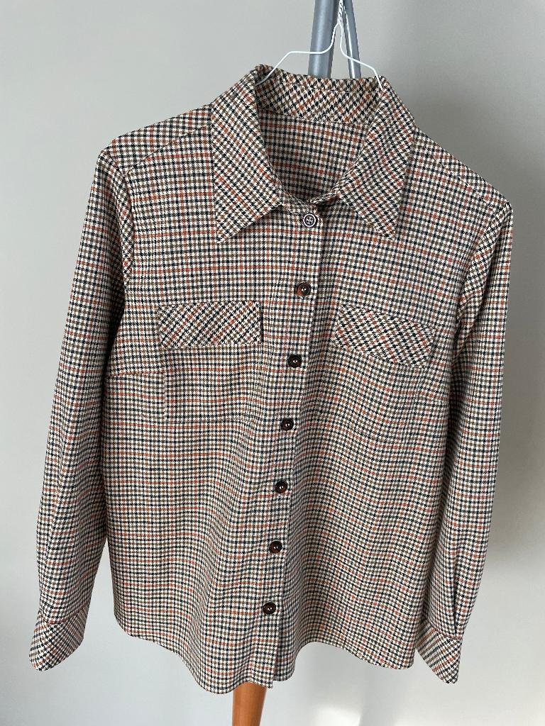 Geruit hemd, dikke stof, Marie Méro, Kleding | Dames, Blouses en Tunieken, Ophalen, Maat 42/44 (L), Marie Méro, Oranje