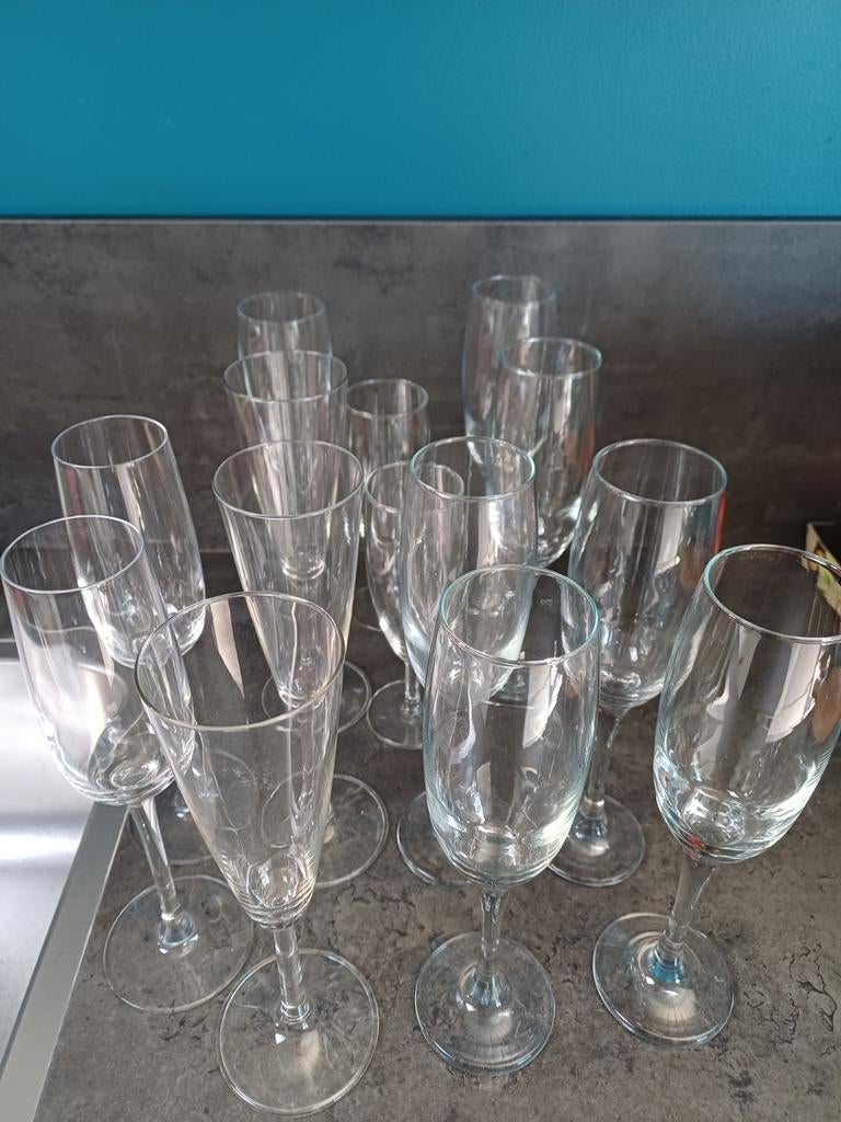 Champagneglazen/prosecco/schuimwijn., Ophalen of Verzenden