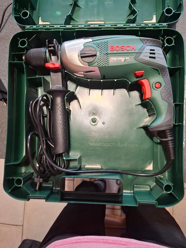 PSB 850-2 RE Klopboormachine Bosch, 600 watt of meer, Nieuw, Variabele snelheid, Ophalen
