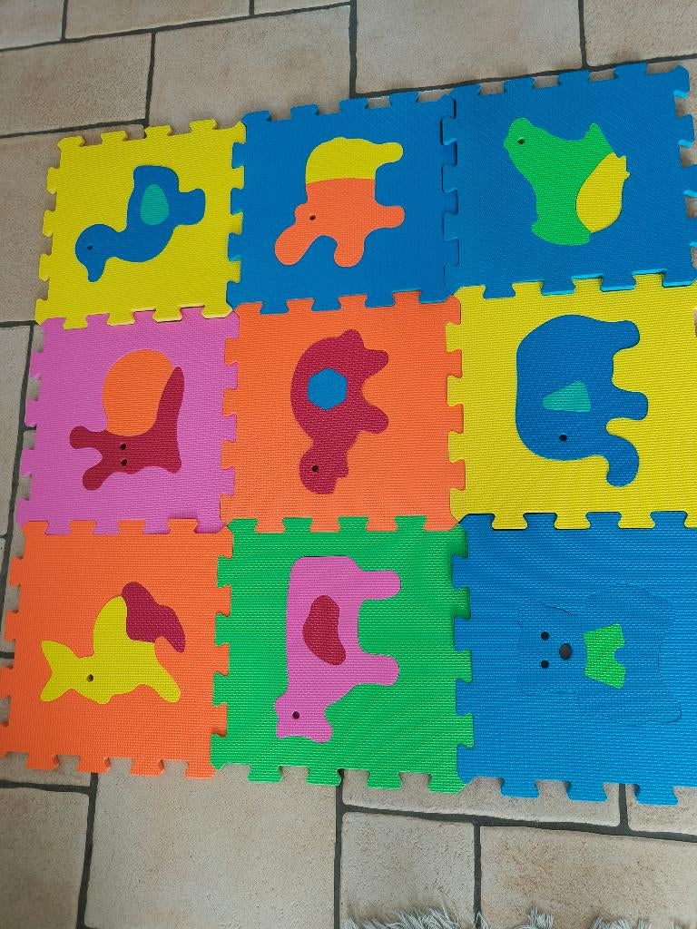 Puzzle mat foam met dieren, Kinderen en Baby's, Ophalen, Zo goed als nieuw, Overige typen