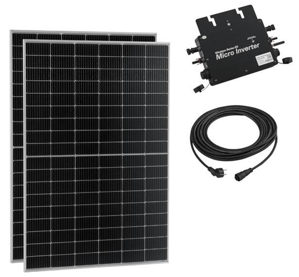 Panneaux solaires enfichables de 800 W (2 x 400 Wp), Bricolage & Construction, Panneaux solaires & Accessoires, Comme neuf, Système complet