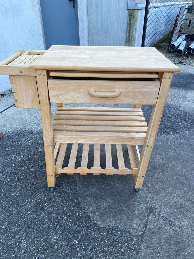 Chariot de cuisine/bloc de boucherie, Enlèvement, Comme neuf