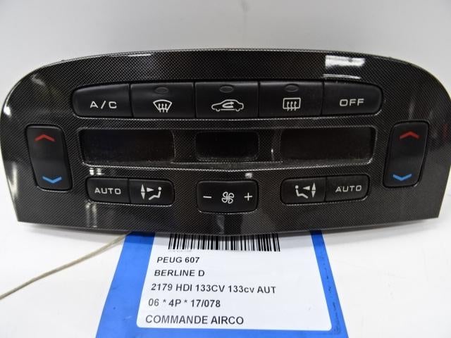 PANNEAU DE COMMANDE CLIMATISATION Peugeot 607 (9D / U), Autos : Pièces & Accessoires, Utilisé, Peugeot