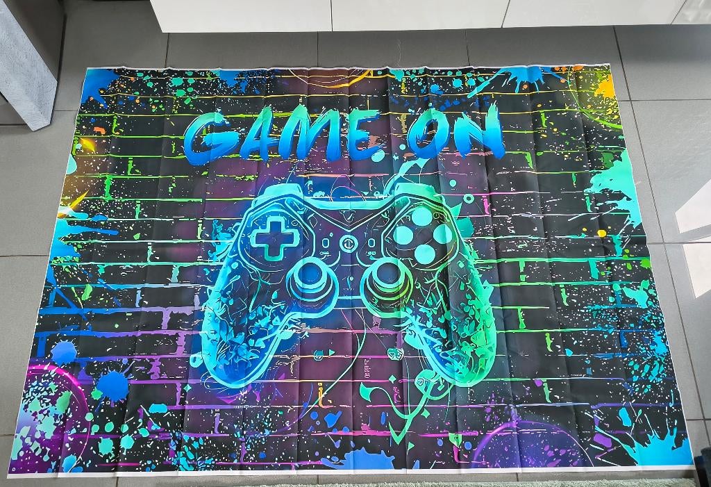 Groot spandoek voor de échte gamer *Nieuwstaat*, Ophalen of Verzenden, Zo goed als nieuw, Wanddecoratie