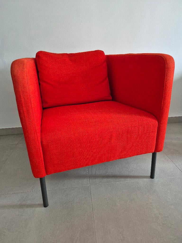Ikea zetel EKERÖ, Huis en Inrichting, Zetels | Zetels, Gebruikt, Rechte bank, Eenpersoons, Minder dan 150 cm, 75 tot 100 cm, Stof