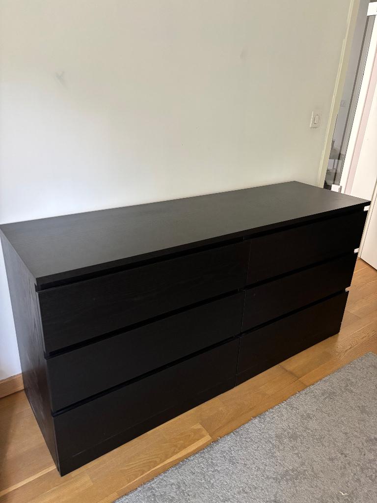 Commode MALM IKEA, Maison & Meubles, Armoires | Commodes, 5 tiroirs ou plus, Enlèvement, Comme neuf
