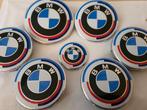 Bmw emblemen 50th jaar editie set van 7 logo's, Auto-onderdelen, Nieuw, Ophalen of Verzenden, BMW, Motorkap