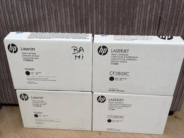 4 nouveaux toners HP CF280XC (HP 80X) HP 400 M401/MFP M425, Informatique & Logiciels, Fournitures d'imprimante, Neuf, Toner, Enlèvement ou Envoi
