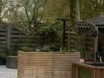 BESPROKEN : Houten geweven tuinscherm 1,8m x 1,8m, Ophalen, Gebruikt, 150 tot 200 cm, 150 tot 200 cm