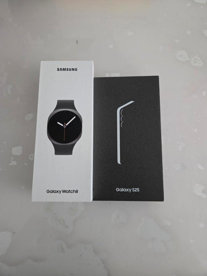 SAMSUNG GALAXY S25 + SAMSUNG GALAXY WATCH 8, Télécoms, Téléphonie mobile | Samsung, Enlèvement