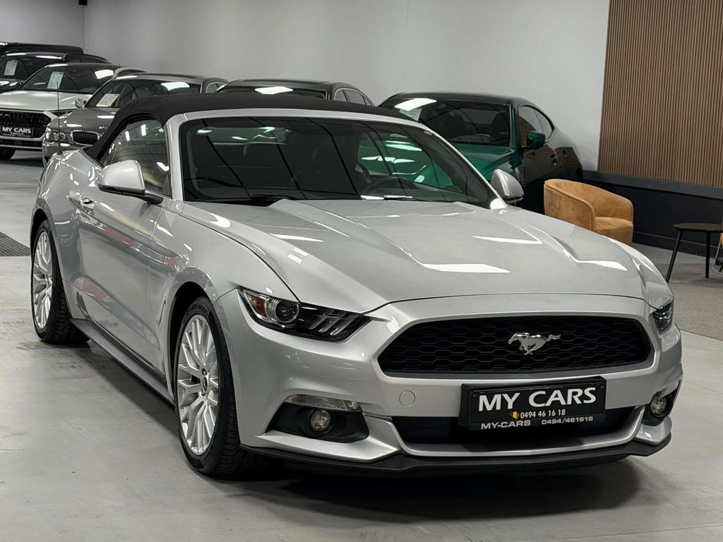 Ford Mustang Cabrio 2.3 Clim Cuir Gps Xenon Camera Full Opti, Cuir, Argent ou Gris, Achat, Entreprise