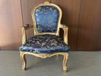Stoeltje met armleuningen in barok stijl, Maison & Meubles, Chaises, Barok, Enlèvement, Utilisé, Tissus