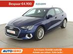 Audi A3 35 TDI advanced (bj 2020, automaat), Auto's, Gebruikt, Blauw, 124 g/km, Leder