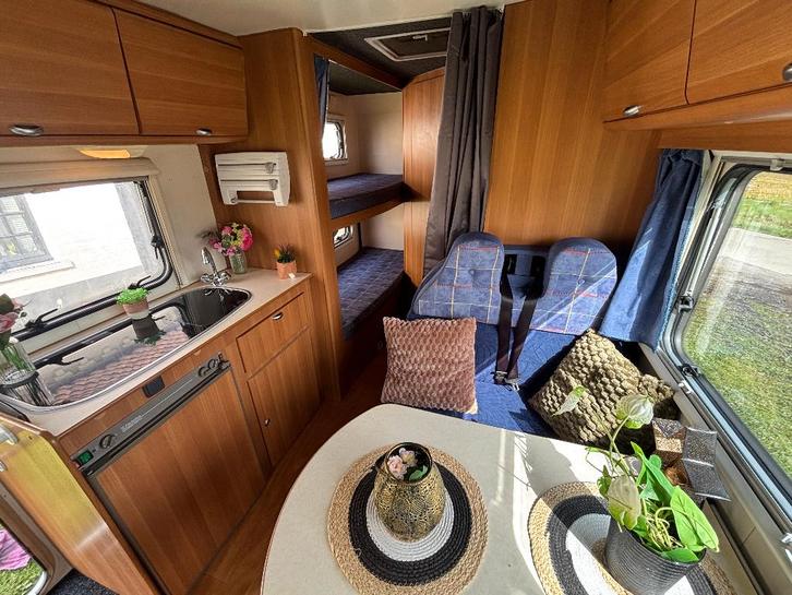 Leuke Fiat Ducato 2.0D Roller Team 2002 voor 6 personen., Caravans en Kamperen, Mobilhomes, Particulier, tot en met 6, Alkoof