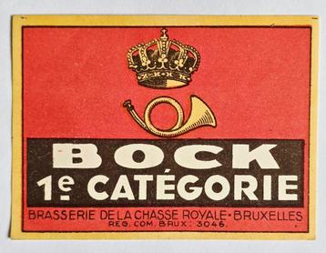 Bock 1er Categorie Chasse Royale Etiquette Bière Label 58 beschikbaar voor biedingen