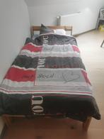 Lit 1 personne en pin, Ophalen, Gebruikt, Eenpersoons, Pin