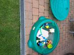 zandbak met speeltjes, Kinderen en Baby's, Speelgoed | Buiten | Zandbakken, Ophalen of Verzenden, Gebruikt
