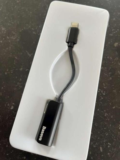 Lightning hoofdtelefoonadapter voor iPhone., Informatique & Logiciels, Pc & Câble réseau, Neuf, Enlèvement ou Envoi