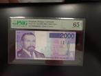 Topkwaliteit 2000 francs Horta PMG65 EPQ, Postzegels en Munten, Bankbiljetten | België, Ophalen of Verzenden, Los biljet