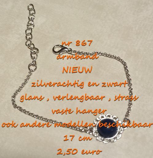 867. Bijou : bracelet, NEUF, @DERNIÈRE PIÈCE@, expédition, Bijoux, Sacs & Beauté, Bracelets, Neuf, Autres matériaux, Argent, Avec strass