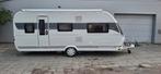 Hobby 540 Kmfe Luxe(stapelbed) + mover + voortent + luifel, Caravans en Kamperen, Caravans, Stapelbed, Hobby, Treinzit, Mover