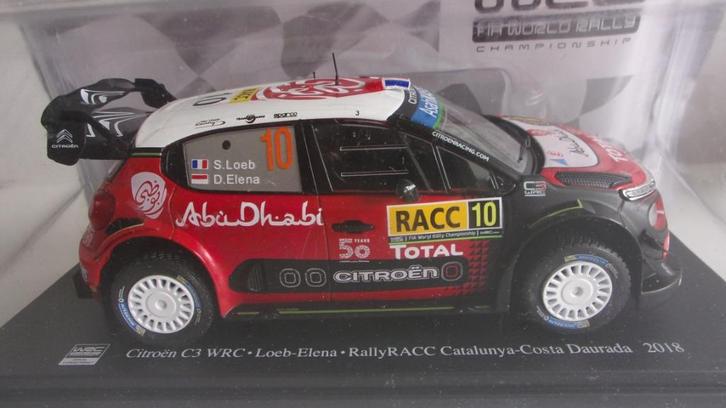 CITROËN C3 WRC LOEB-ELENA,CATALUNYA 2018.NEUVE 1/24,BLISTER., Hobby en Vrije tijd, Modelauto's | 1:24, Nieuw, Auto, Overige merken