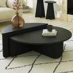 salontafel rond zwart + TV meubel zwart alles nieuw, Huis en Inrichting, Ophalen, Nieuw, Rond