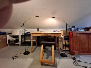 Vintage leeslampen 2 stuks zwart beschikbaar voor biedingen
