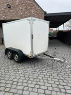 Te koop: Gesloten dubbelasser remork, Auto diversen, Aanhangers en Bagagewagens, Ophalen of Verzenden, Zo goed als nieuw