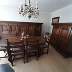 Eiken eetkamer, Huis en Inrichting, Ophalen, Zo goed als nieuw, 4 tot 6 stoelen