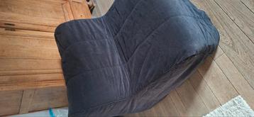 Housse pour lit 1 personne IKEA ., Enlèvement ou Envoi, Utilisé, Noir