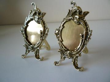 Paar antieke bronzen fotolijsten beschikbaar voor biedingen