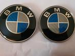 Bmw motorkap/kofferklep emblemen 2 x 82 mm>blauw carbon, Auto-onderdelen, Ophalen of Verzenden, Nieuw, BMW