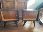 Vintage nachtkastjes, Huis en Inrichting, Slaapkamer | Nachtkastjes, Ophalen, Gebruikt