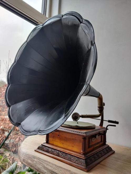1910 Pathephone N8 grammofoon, Antiquités & Art, Antiquités | TV & Hi-Fi, Enlèvement