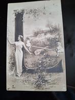 postkaart 1904 met kinderen zwart/wit, Verzenden, Voor 1920